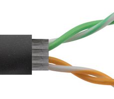 L-COM TD22C5E-BLK-1000F Ethernet Cable, UTP (Unshielded Twisted Pair)