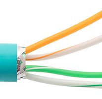 L-COM TFD22C5E-TEL-500F Ethernet Cable, SF/UTP (Shielded and Foiled with Unshielded Twisted Pairs)