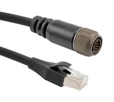 L-COM TRG829-MMZ-3F Sensor Cable, Mighty Mouse Plug, RJ45 Plug, 914.4 mm, 36 ", TRG829-MMZ Series