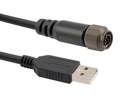 L-COM USB228-MMZ-10F Circular Cable Assembly, USB228-MMZ Series