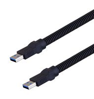 L-COM U3A00003-1M USB Cable, Type A Plug to Type A Plug, 1 m, 3.3 ft, USB 3.0, Blue
