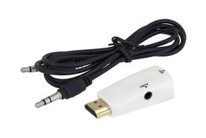 L-COM VHC00019 ADAPTOR, HDMI PLUG-VGA RCPT