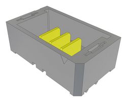 SAMTEC UMPT-03-01.5-G-V-S-W-FR Rectangular Power Connector, 3 Contacts, mPower UMPT Series, Surface Mount, Solder, 2 mm, Header