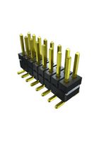 SAMTEC TW-09-06-L-D-482-SM-A-P-FR Stacking Board Connector, TW Series, 18 Contacts, 2 mm, Pin Header, Solder, 2 Rows