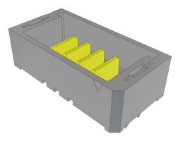 SAMTEC UMPT-04-01.5-S-V-S-W-FR Rectangular Power Connector, 4 Contacts, mPower UMPT Series, Surface Mount, Solder, 2 mm, Header