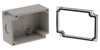 BUD INDUSTRIES PNB-30416-CKO Plastic Enclosure, w /Knockouts, Multipurpose, ABS, Polycarbonate, 90.67 mm, 65.53 mm, 44.95 mm
