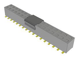 SAMTEC TLE-117-01-G-DV-A-P-FR PCB Receptacle, Board-to-Board, 2 mm, 2 Rows, 34 Contacts, Receptacle Female Contact