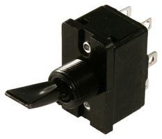 EATON 8373K127C Toggle Switch, On-On, DPDT, Non Illuminated, 6 A