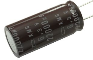 CHEMI-CON EKMG6R3ELL223MM40S Electrolytic Capacitor, Miniature, 22000 µF, 6.3 V, ± 20%, PC Pin, 1000 hours @ 105°C, Polar