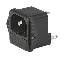 SCHURTER 4304.6020 Un-Filtered IEC Power Entry Module, IEC C14, General Purpose, 10 A, 250 VAC, 1-Pole Fuse Holder