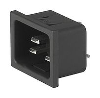 SCHURTER 4793.6000 IEC Power Connector, IEC C20 Inlet, 20 A, 250 VAC, Quick Connect, Solder, Snap-In, 4793 Series