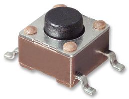 ALCOSWITCH - TE CONNECTIVITY 1571634-2 Tactile Switch, Top Actuated, Surface Mount, Round Button, 160 gf, 50mA at 24VDC