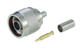 L-COM ANM-1202 Conector Coaxial / RF, N Coaxial, Macho Recto, Crimpado, 50 ohm