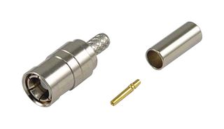 L-COM ASMBP-1100 RF / Coaxial Connector, SMB Coaxial, Straight Plug, Crimp, 50 ohm