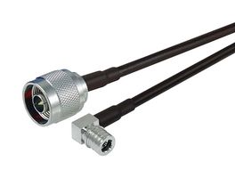 L-COM CA-QPNMA002 RF / Coaxial Cable Assembly, 2 ft, 609.6 mm, CA-195, N Type Plug, QMA Right Angle Plug, 50 ohm