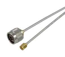 L-COM CA-141FNMSM006 RF / Coaxial Cable Assembly, 6 ", 152.4 mm, 0.141 Hand Formable, N Type Plug, SMA Plug, 50 ohm