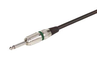 L-COM CA14214G-25 Audio / Video Cable Assembly, Plug, 1/4" TS Connector, 1/4" TS Connector, 25 ft, 7.6 m, Black