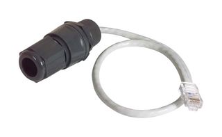 L-COM CG-CRJ Cable Gland, w/ 1.5" RJ45 Pigtail, IP67