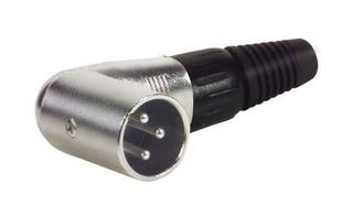 L-COM CON-XLR-MRA Conector XLR, 3 Contactos, Macho, Montaje de cable, Contactos con Recubrimiento de Níquel
