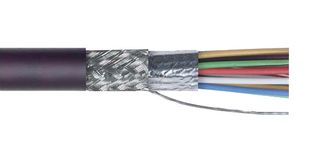 L-COM CSLSZH15-500 Multiconductor Cable, Shielded, 15 Conductor, 24 AWG, 500 ft, 152.4 m