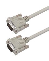L-COM CS2H15MM-1 Computer Cable, HD-15 Plug, HD-15 Plug, 1 ft, 304.8 mm, Light Gray, CS2H15MM Series