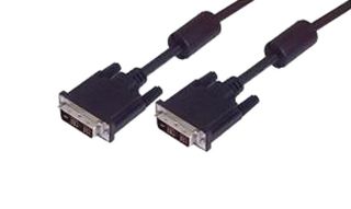 L-COM CTLDVIMMLZ-15 Audio / Video Cable Assembly, DVI-D Single Link Plug, DVI-D Single Link Plug, 15 ft, 4.57 m
