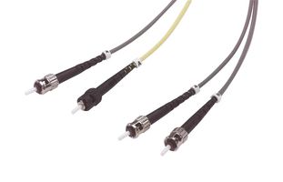 L-COM MCST-ST-05 Fiber Optic Cable, Multimode, OM1, 2 Fibers, 62.5µm / 125µm, 16.4 ft