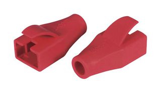 L-COM MPC45D45-RED Connector Accessory, Shark Fin Style, 4.5mm, Red, Snagless Boot