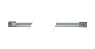 L-COM TDC310 Cable Ethernet, RJ11 Macho a RJ11 Macho, Plata, 3.05 m, 10 ft