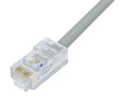 L-COM TRD450CR-1 Ethernet Cable, Cat5e, RJ45 Plug to RJ45 Plug, UTP (Unshielded Twisted Pair), Gray, 304.8 mm