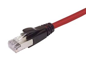 L-COM TRD695ARD-75 Cable Ethernet, Cat6a, RJ45 Macho a RJ45 Macho, STP (par trenzado blindado), Rojo, 22.9 m, 75 ft