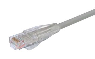 L-COM TRD695GRY-80 Ethernet Cable, Cat6, RJ45 Plug to RJ45 Plug, UTP (Unshielded Twisted Pair), Gray, 24.4 m, 80 ft
