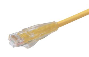 L-COM TRD695Y-30 Cable Ethernet, Cat6, RJ45 Macho a RJ45 Macho, UTP (par trenzado sin blindaje), Amarillo, 9.1 m