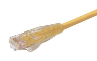 L-COM TRD695Y-80 Ethernet Cable, Cat6, RJ45 Plug to RJ45 Plug, UTP (Unshielded Twisted Pair), Yellow, 24.4 m