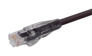 L-COM TRD815BLK-90 Ethernet Cable, Cat5e, RJ45 Plug to RJ45 Plug, UTP (Unshielded Twisted Pair), Black, 27.4 m