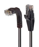 L-COM TRD815RABLK-30 Ethernet Cable, Cat5e, 90° RJ45 Plug to RJ45 Plug, UTP (Unshielded Twisted Pair), Black, 9.1 m