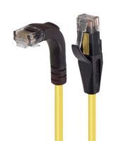 L-COM TRD815RAY-20 Ethernet Cable, Cat5e, 90° RJ45 Plug to RJ45 Plug, UTP (Unshielded Twisted Pair), Yellow, 6.1 m