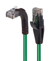 L-COM TRD815RA2GR-30 Ethernet Cable, Cat5e, 90° RJ45 Plug to RJ45 Plug, UTP (Unshielded Twisted Pair), Gray, 9.1 m