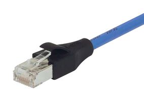 L-COM TRD815SPL-300 Ethernet Cable, Cat5e, RJ45 Plug to RJ45 Plug, Blue, 91.4 m, 300 ft