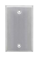L-COM WPD100 Wall Plate, 1 Gang, Blank, Stainless Steel, 2.75" x 4.5"