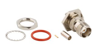 AMPHENOL RF 122192-15 RF / Coaxial Connector, TNC Coaxial, Straight Bulkhead Jack, Crimp, 50 ohm, RG174, RG316U