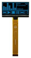 MIDAS DISPLAYS MCOT128064U1V-BM Graphic OLED, 128 x 64 Pixels, Blue on Black, 3V, I2C, Parallel, SPI, 73mm x 41.9mm, -40 °C