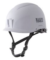 KLEIN TOOLS 60145 Safety Helmet, Non-Vented, Class-E, PC/ABS, White