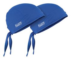 KLEIN TOOLS 60180 Cooling Do Rag, 95% Polyester, 5% Rubber, One Size Fits All, Blue