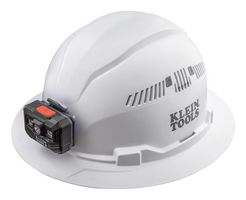 KLEIN TOOLS 60407RL Head Lamp, Full Brim, Vented, White