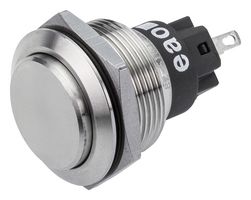 EAO 82-6161.1000 Vandal Resistant Switch, 82 Series, 22 mm, SPDT, Momentary, Round Flush Raised Flat, Natural