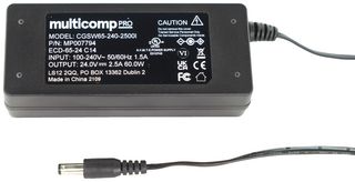 MULTICOMP PRO MP008785 Fuente de Poder CA/CD, ITE, 1 Salida, 60 W, 24 VDC, 2.5 A