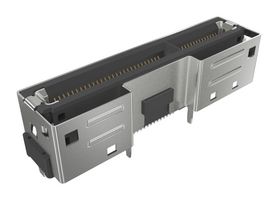 AMPHENOL COMMUNICATIONS SOLUTIONS G64R32312HR Card Edge Connector, Dual Side, 84 Contacts, Surface Mount, Through Hole Mount, Right Angle