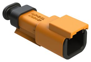AMPHENOL SINE/TUCHEL ATM04-2P-SR01OR Automotive Connector Housing, Orange, ATM Series, Receptacle, 2 Positions