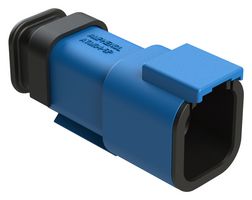 AMPHENOL SINE/TUCHEL ATM04-6P-SR01BL Automotive Connector Housing, Blue, ATM Series, Receptacle, 6 Positions